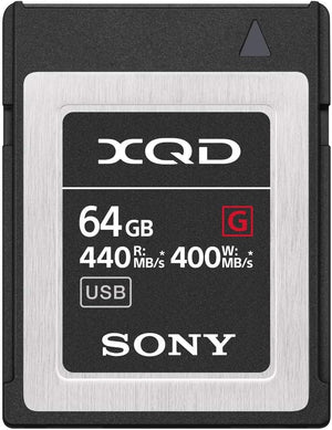 Sony Professional XQD G series 64GB Memory Card (QD-G64F/J) Black