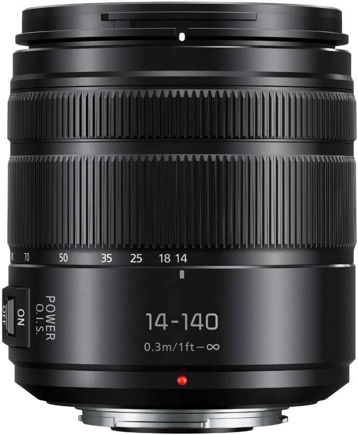 Panasonic Lumix G Vario 14-140mm Telephoto Zoom Lens with F3.5-5.6 II ASPH, Mirrorless Micro Four Thirds Mount and Power O.I.S. - H-FSA14140 (Upgraded USA Black)
