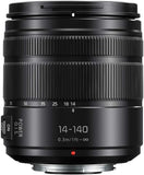 Panasonic Lumix G Vario 14-140mm Telephoto Zoom Lens with F3.5-5.6 II ASPH, Mirrorless Micro Four Thirds Mount and Power O.I.S. - H-FSA14140 (Upgraded USA Black)