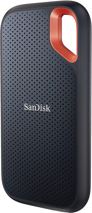 SanDisk Extreme 2TB portable NVMe SSD, USB-C, up to 1050MB/s read & 1000MB/s write speed - Black
