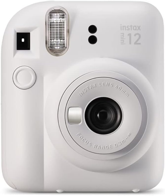 Fujifilm Instax Mini 12 Instant Camera with 40 Shot Film Pack - Clay White