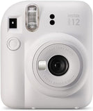 Fujifilm Instax Mini 12 Instant Camera with 40 Shot Film Pack - Clay White