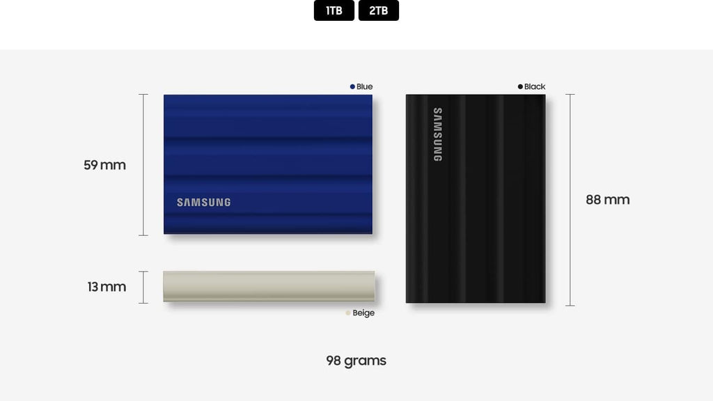Samsung T7 Shield Portable SSD 4 TB - Black