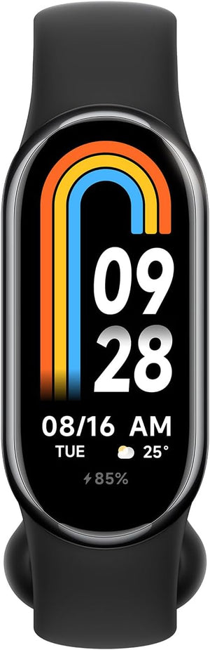Xiaomi Smart Band 8 Graphite Black, metallic midframe, fresh and fun watch faces, up to 16 days with typical mode, comprehensive health management