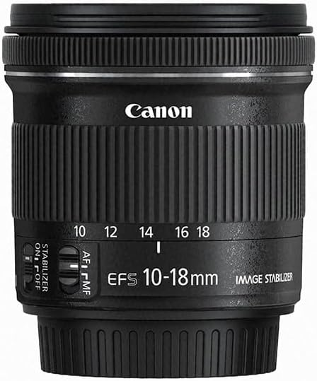 Canon EF-S10-18 Mm F/4.5-5.6 IS STM Lens, Black