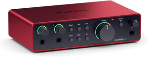 Focusrite Scarlett 2i2 4th Gen USB Audio Interface for Recording