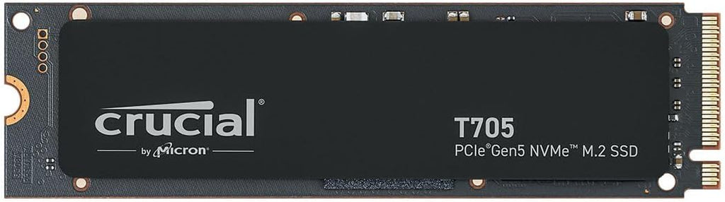 Crucial T705 2TB SSD PCIe Gen5 NVMe M.2 Internal Gaming SSD, Up to 14,500MB/s, Microsoft DirectStorage, PCIe 4.0 Backwards Compatible, Solid State Drive - CT2000T705SSD3