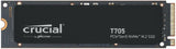 Crucial T705 2TB SSD PCIe Gen5 NVMe M.2 Internal Gaming SSD, Up to 14,500MB/s, Microsoft DirectStorage, PCIe 4.0 Backwards Compatible, Solid State Drive - CT2000T705SSD3