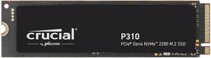 Crucial P310 1TB SSD M.2 2280 NVMe PCIe Gen4 Internal Gaming SSD, Up to 7,100MB/s, Laptop & Desktop (PC) Compatible, Solid State Drive - CT1000P310SSD801