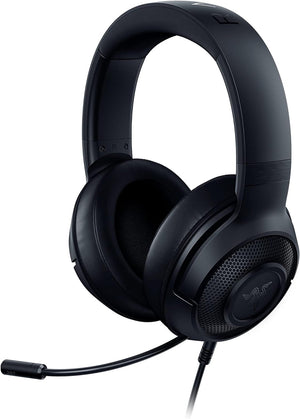Razer Kraken X - Multi-Platform Wired Gaming Headset (Bendable Cardiod Microphone, Custom-Tuned 40 mm Drivers, 3.5 mm Connection, Oval Ear Cushions, Adjustable Headband) Black