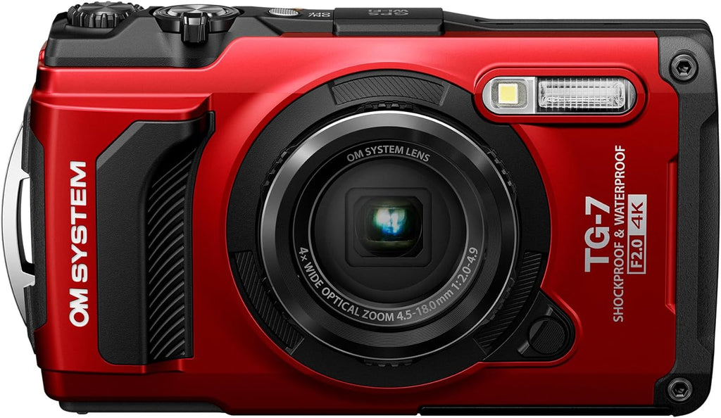 OM SYSTEM Tough TG-7 Digital Camera, Red