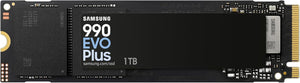 Samsung 990 EVO Plus, 1TB, PCIe 4.0 x4 / 5.0 x2, NVMe2.0 (up to 7150 MB/s), NVMe M.2 (2280), Internal Solid State Drive (SSD), MZ-V9S1T0BW