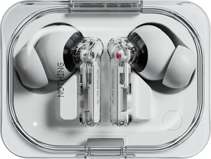 Nothing Ear (a) wireless ear buds with Active Noise Cancelling, Bass Enhance Algorithm and up to 42.5 hours of listening time - White