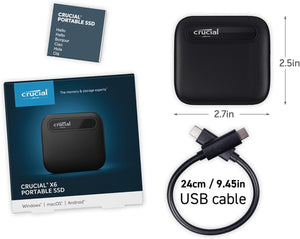 Crucial X6 1TB Portable SSD - CT1000X6SSD9