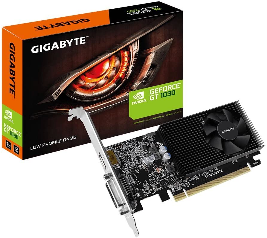 Gigabyte GV-N1030D4-2GL GeForce GT 1030 Low Profile D4 2G Computer Graphics Card