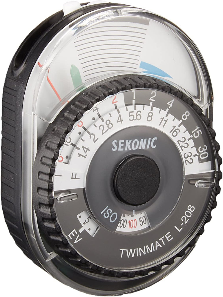Sekonic Twinmate L-208 Compact Analogue Light Meter,Black