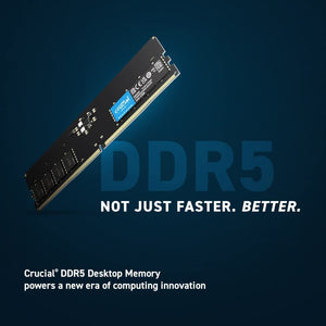 Crucial RAM 64GB Kit (2x32GB) DDR5 4800MHz CL40 Desktop Memory CT2K32G48C40U5