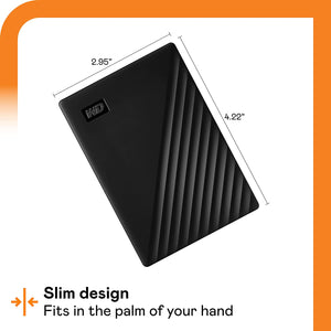 WD 4 TB My Passport Portable Hard Drive - Black