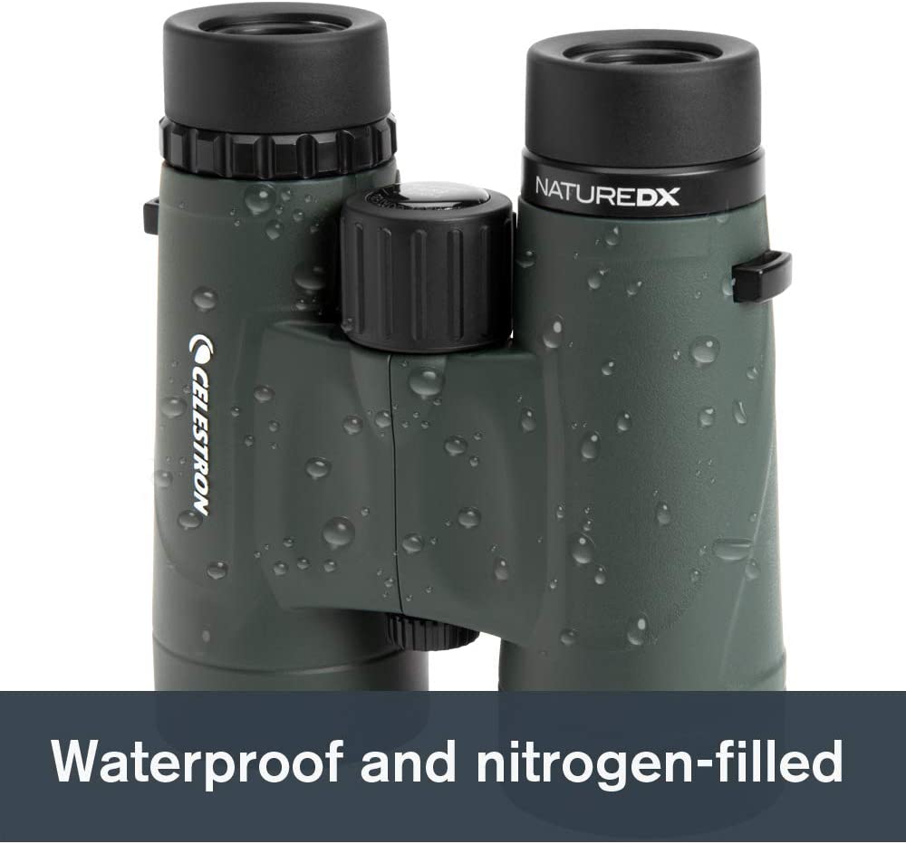 Celestron 71332 Nature DX 8x42 BaK-4 Prism Binoculars, Green
