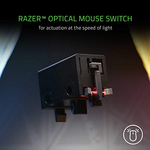 Razer DeathAdder V2 Mini - Ergonomic Gaming Mouse with Non-Slip Grip Tape (Ultra Light, Speedflex Cable, Optical Sensor with 8500 DPI, Integrated Memory, RGB Chroma Lighting), RZ01-03340100-R3M1