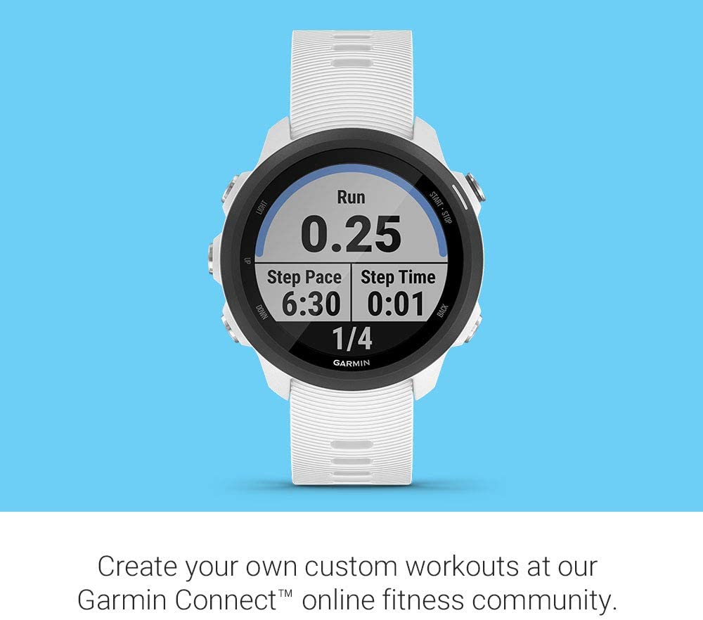 Garmin Forerunner 245 Music - Smartwatch, White