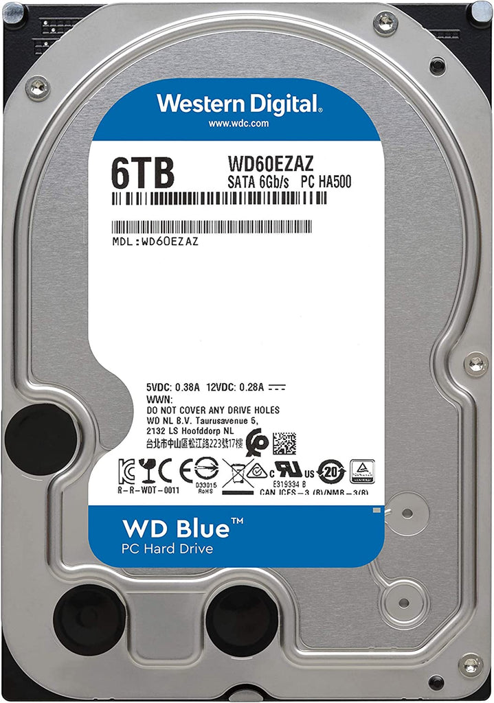 Western Digital WD60EZAZ 6TB BLUE 256MB 3.5IN SATA 6GB/S 5400rpm:: (Components > Internal Hard Drives)