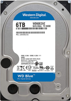 Western Digital WD60EZAZ 6TB BLUE 256MB 3.5IN SATA 6GB/S 5400rpm:: (Components > Internal Hard Drives)