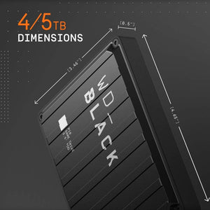 WD_BLACK 4TB P10 Game Drive,Compatible with Playstation, Xbox, PC, & Mac