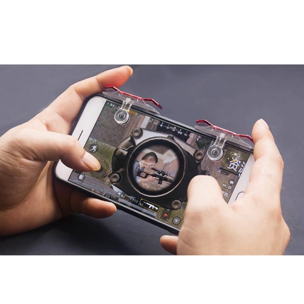 E9 1 Pair Mobile Phone L 1 R1 Fire Button Aim Gaming Trigger Shooters for PUBG Suitable For All Kinds Of Phones