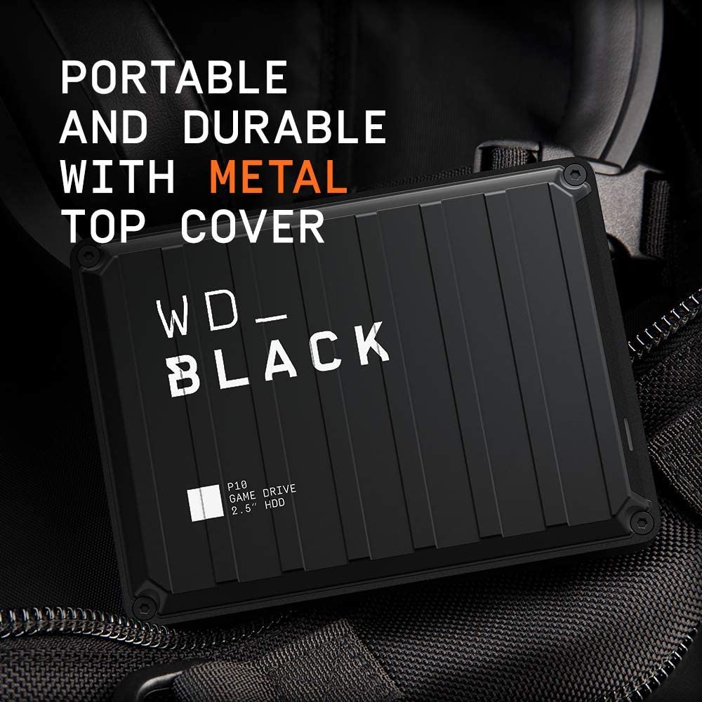 WD_BLACK 4TB P10 Game Drive,Compatible with Playstation, Xbox, PC, & Mac