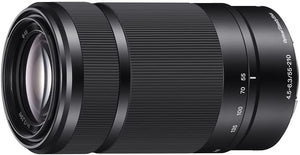 Sony SEL55210 E Mount APS-C 55-210 mm F4.5-6.3 Telephoto Zoom Lens - Black