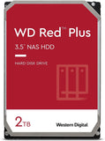 Western Digital 2TB WD Red Plus NAS Internal Hard Drive HDD - 5400 RPM -WD20EFPX