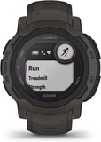 Garmin Instinct 2 Solar Rugged GPS Smartwatch, Graphite