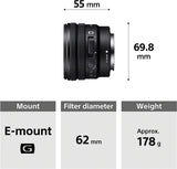 Sony E PZ 10-20 mm F4 G | APS-C Powerzoom Lens (SELP1020G)