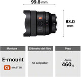 Sony SEL14F18GM | Full Frame FE 14mm F1.8 GM - Premium G Master Series Prime Lens