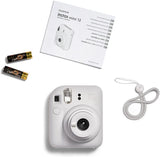 Fujifilm Instax Mini 12 Instant Camera with 40 Shot Film Pack - Clay White