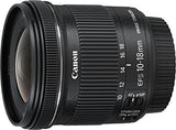 Canon EF-S10-18 Mm F/4.5-5.6 IS STM Lens, Black