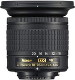 Nikon AF-P DX NIKKOR 10-20mm f/4.5-5.6G VR Lens Black