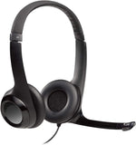 Logitech H390 Wired Headset, Black