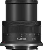 Canon RF-S 18-45mm F4.5-6.3 IS STM Lens, Black