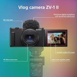 Sony ZV-1 II Vlog Camera - Black