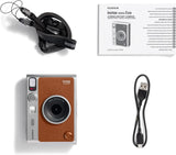 instax mini EVO Hybrid camera and smartphone printer, BROWN