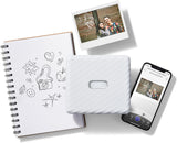 instax LINK Wide portable smartphone instant photo printer, WIDE film format, Ash White