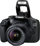 Canon EOS 2000D + EF-S 18-55mm III Lens - Easy-to-use DSLR Camera with a Versatile Lens, Ideal for Portraits and Landscapes