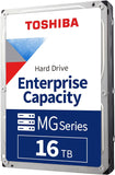 Toshiba 16TB Enterprise Internal Hard Drive – MG Series 3.5' SATA HDD Mainstream server and storage, 24/7 Reliable Operation, Hyperscale and cloud storage (MG08ACA16TE)