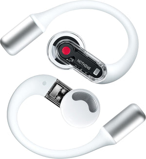 Nothing Ear (open) wireless open headphones with Dual mics and AI Clear Voice, Open Sound Technology, IP54 water resistant, 30 hours of playback and Advanced EQ - White