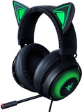 Razer Kraken Kitty RGB USB Gaming Headset: THX 7.1 Spatial Surround Sound - Chroma RGB Lighting - Retractable Active Noise Cancelling Mic - Lightweight Aluminum Frame - for PC - Classic Black