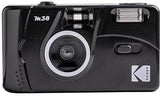 Kodak M38 35mm Film Camera - Focus Free, Powerful Built-in Flash, Easy to Use (Starry Black)