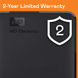 WD 4 TB Elements Portable External Hard Drive - USB 3.0, Black