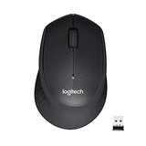 Logitech M330 Silent Plus Wireless Mouse - for PC / Mac / Laptop - Black